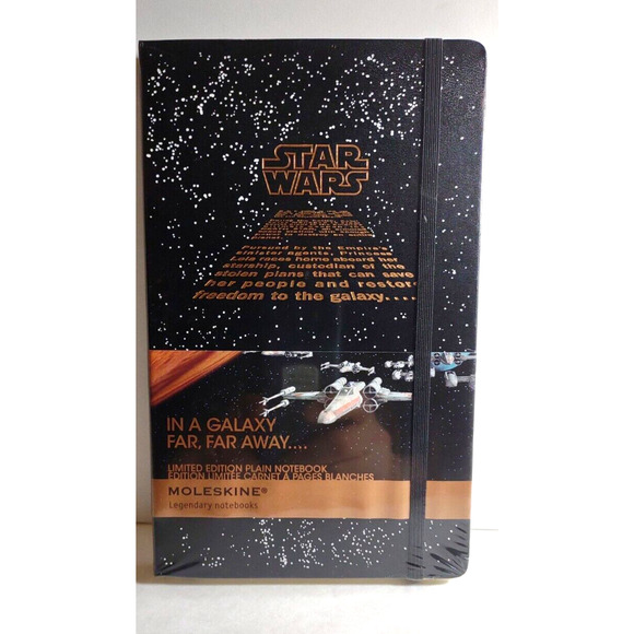 MOLESKINE Star Wars Limited Edition Large Plain Notebook NEW Still Sealed 2011 - Picture 1 of 4